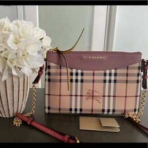Burberry Haymarket Check Crossbody/Clutch